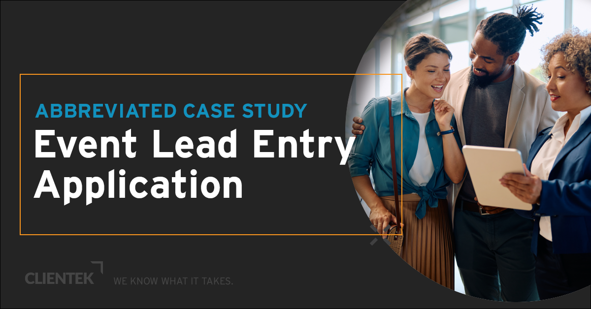 Event Lead Entry Application